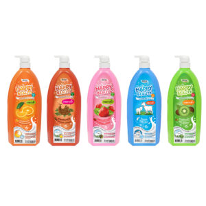 Proton Happy Beauty Smoothie Body Bath โปรทอน แฮปปี้ บิวตี้ สมูทตี้ บอดี้บาธ ผสมสตรอเบอร์รี่ โยเกิร์ต เพื่อผิวขาวสะอาด งามผุดผ่อง สุขภาพดีทั่วเรือนร่าง